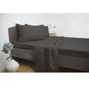 King Size 1900TC Cotton Rich Sheet Set (Charcoal Color)