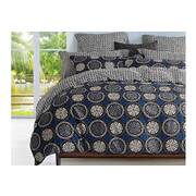 Queen Size Circular Floral Quilt Cover Set (3PCS)
