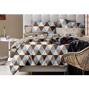 King Size Chevron Geo Quilt Cover Set (3PCS)