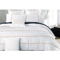 King Size Resana White Quilt Cover Set (3PCS)