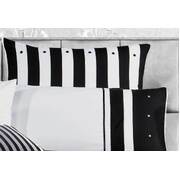 Queen Size Black White Striped Quilt Cover Set(3PCS)