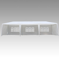 3x9m Wedding Outdoor Gazebo Marquee Tent Canopy WHITE