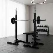 Squat Rack Stand Pair Bench Press Weight Lifting Barbell