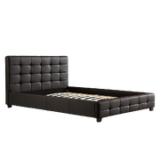 Double Pu Leather Deluxe Bed Frame