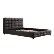 Queen Pu Leather Deluxe Bed Frame