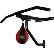 Wall-Mounted Chin Up & Punching Bag Station