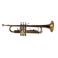 Woodstock Trumpet Key Bb Gold-Lacquered with Case