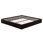 PU Leather King Bed Ensemble Frame
