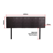 PU Leather King Bed Headboard Bedhead - Brown