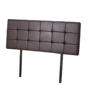 Pu Leather Queen Bed Deluxe Headboard Bedhead - Brown