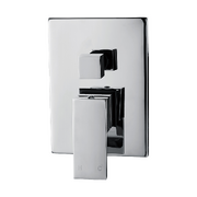 Chrome Bathroom Shower Wall Mixer Diverter w/ WaterMark