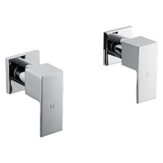 Chrome Bathroom Shower / Bath Mixer Tap Set w/ WaterMark