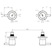 Chrome Bathroom Shower / Bath Mixer Set w/ WaterMark