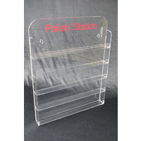 Nail Polish Display 5mm Acrylic Stand Wall Mount Holds 60-65