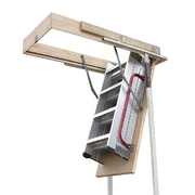 Deluxe Aluminium Attic Loft Ladder - 2700mm to 3050mm