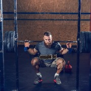 Weight Lifting Belt Pro Training, Large Size, Padded Leather