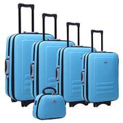 5pc Suitcase Trolley Travel Bag Luggage Set BLUE