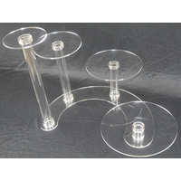 4 Tier Cascade Cake Stand 5mm Acrylic Wedding Display