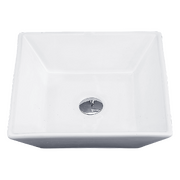 Bathroom Ceramic Rectangular Above Countertop Basin for Vanity