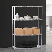 Modular Chrome Wire Storage Shelf 1200 x 600 x 1800 Steel Shelving
