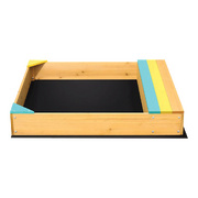 Wooden Kids Backyard Sandbox Children Outdoor Play Toy Sandpit