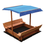 Kids Wooden Toy Sandpit with Canopy