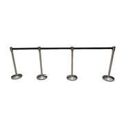 Retractable Queue Barriers Belt Crowd Control 4 pack