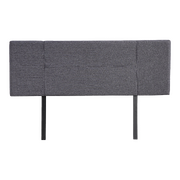 Linen Fabric Queen Bed Headboard Bedhead - Grey