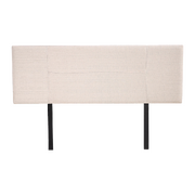 Linen Fabric Queen Bed Headboard Bedhead - Beige