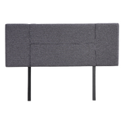 Linen Fabric Double Bed Headboard Bedhead - Grey