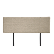 Linen Fabric Double Bed Headboard Bedhead - Beige