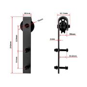 3.6m Sliding Barn Door Hardware