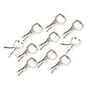 10Pc Heavy Duty Steel C-Clamps 6" Mig Welding Locking Plier
