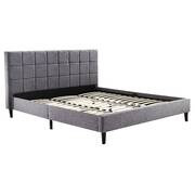 King Linen Fabric Deluxe Bed Frame Grey