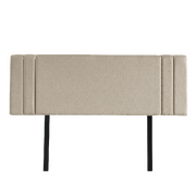 Exquisite Linen Fabric Queen Bed Deluxe Headboard - Beige