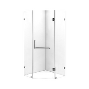 900 x 900mm Frameless 10mm Glass Shower Screen