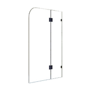 1200 x 1450mm Frameless Bath Panel 10mm Glass Shower Screen