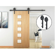 2M Big Spoke Wheel Sliding Barn Door Hardware