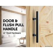 Carbon Steel Door Handle & Flush Pull Wood Door Gate Hardware 12"