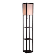 Shelf Floor Lamp - Shade Diffused Light Source With Shelves