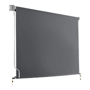 Retractable Straight Drop Roll Down Awning Garden Patio Screen 3.0X2.5M