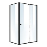 Semi Frameless Shower Screen (114~122)x 195cm & (77~80)x 195cm Side AS/NZS Glass