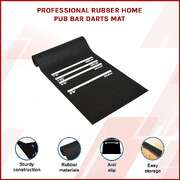300cm Professional Rubber Darts Mat Home Pub Bar Floor Protector With Throw Line For Accurate Play