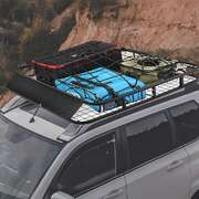 Universal Roof Rack Basket - Car Luggage Carrier Steel Cage Vehicle Cargo