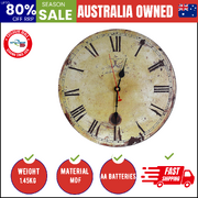 Large Vintage Wall Clock Kitchen  Office Retro Timepiece