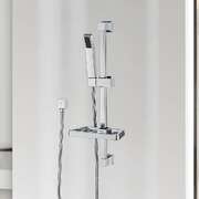 Hand Held Shower Rail Soap Dish Bathroom Set