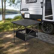 Folding Collapsible Camping Table Caravan RV Heavy Duty Steel & Aluminium