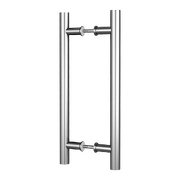 Modern 300mm Stainless Steel Push Pull Door Handle for Wood & Glass Doors