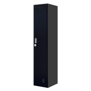 Lock One-Door Office Gym Shed Clothing Locker Cabinet Black
