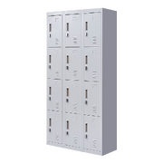 Padlock-operated lock 12 Door Locker for Office Gym - Light Grey